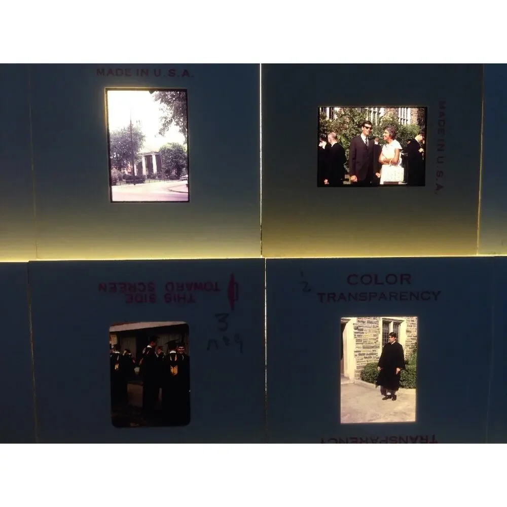 Lot 25 Vintage 1960s UVA University Virginia Graduation Photograph Color Slides